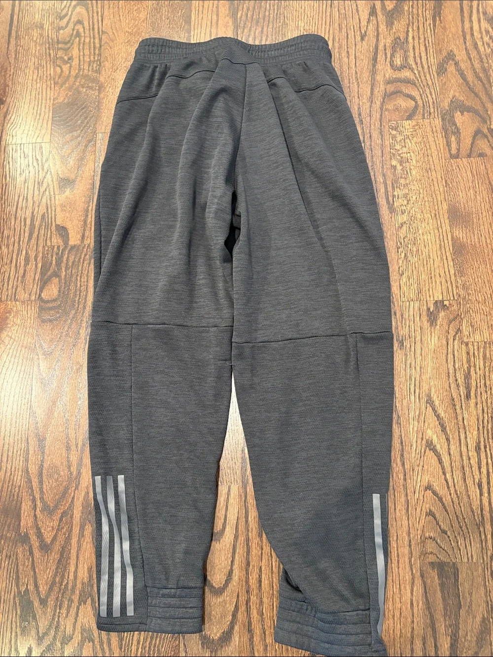 adidas Black Mens Jogger Sweatpants with Reflective Stripes Size M